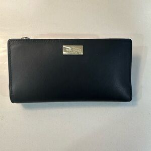 Kate Spade Bifold Wallet - Black & Pink - Gold Hardware
